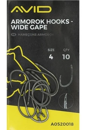 Avid carp háčiky armorok hooks wide gape - 2