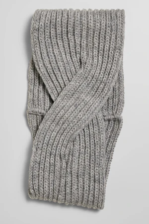 Knitted headband grey