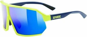 UVEX Sportstyle 237 Blue Mat/Mirror Blue Occhiali da ciclismo