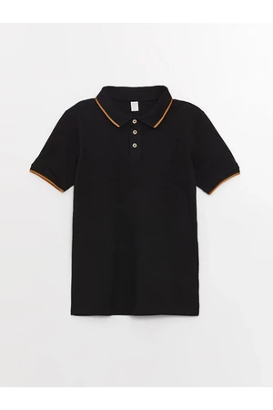 LC Waikiki Lcw Kids Polo Neck Basic Short Sleeve Boys' T-Shirt.