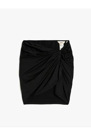 Koton Pareo Skirt Mini Length Pleated.