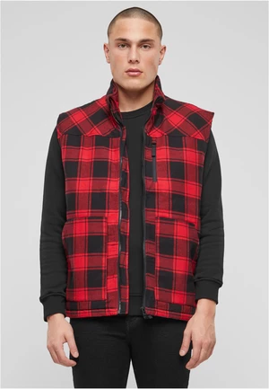 Wooden vest red/black