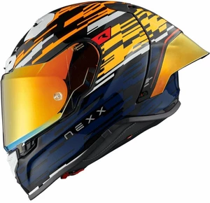 Nexx X.R3R Glitch Racer Orange/Blue L Přilba