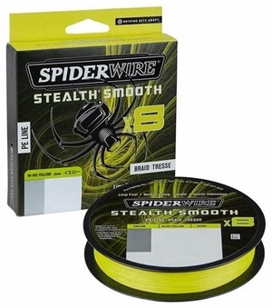 SpiderWire Stealth® Smooth8 x8 PE Braid Hi-Vis Yellow 0,13 mm 11,2 kg-24 lbs 150 m Šnúra