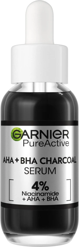 GARNIER Pure Active sérum proti nedokonalostiam AHA + BHA Charcoal 30 ml