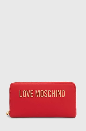 Peňaženka Love Moschino dámska, červená farba, JC5611PP1LKD0000