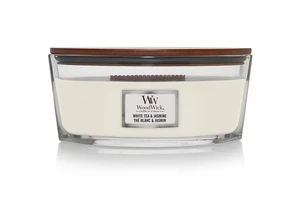 WoodWick Vonná sviečka loď White Tea & Jasmine 453 g