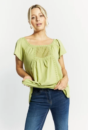 MONNARI Woman's Blouses Cotton Blouse With A Loose Cut