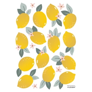 Zestaw naklejek dziecięcych 14 szt. 30x42 cm Lemons – Lilipinso