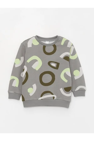 LC Waikiki Crew Neck Long Sleeve Printed Baby Boy Sweatshirt