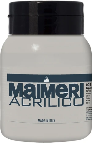 Maimeri Acrilico Acrylic Paint Silver 003 500 ml 1 pieza