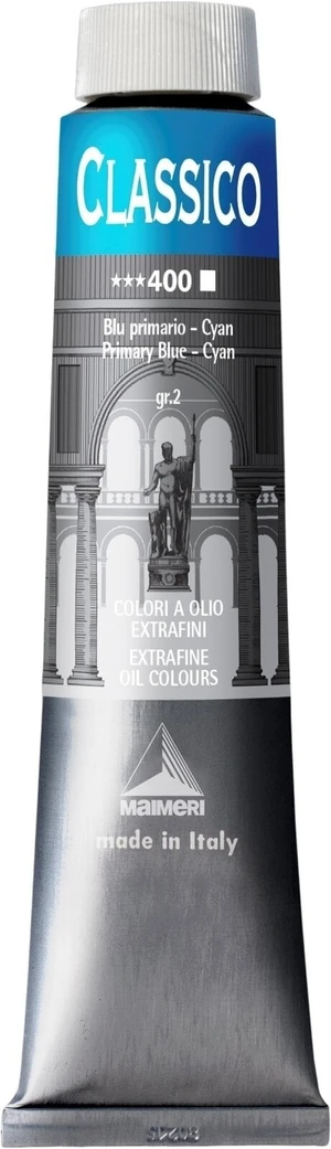 Maimeri Classico Pittura a olio Primary Blue Cyan 200 ml 1 pz