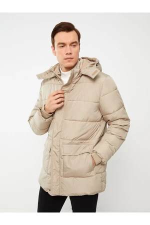 LC Waikiki Standard Mold Hooded Men's Coat