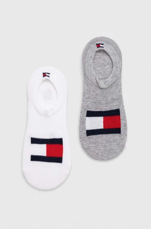 Dětské ponožky Tommy Hilfiger 2-pack šedá barva