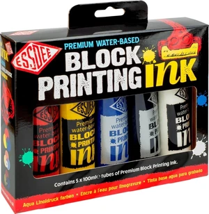 Essdee Block Printing Ink Farba do linorytu 5 x 300 ml