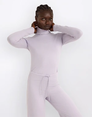 Organic Basics Everyday Turtleneck Soft Lilac L