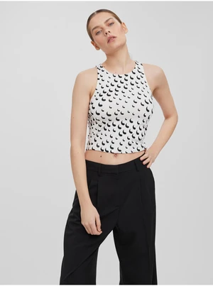 White patterned tank top VERO MODA Tessa - Women