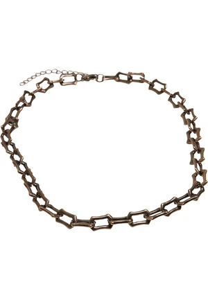 Robust chain necklace made of antique brass