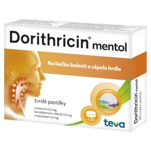 DORITHRICIN Mentol 20 tvrdých pastiliek