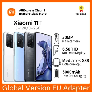 Xiaomi 11T Global Version Mi 11t 8GB 128GB Dimensity 1200-Ultra Octa Core 108MP Camera 120Hz AdaptiveSync NFC 5000mAh AMOLED