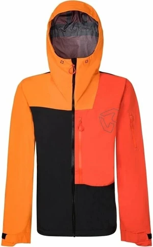 Rock Experience Alaska Man Veste outdoor Caviar/Persimmon Orange/Cherry Tomato 2XL