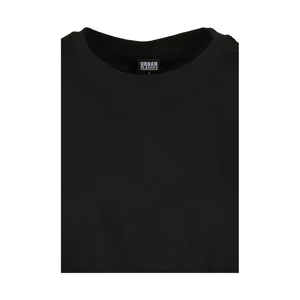 Women's T-shirt with extended shoulder black