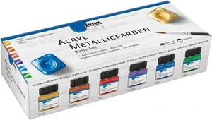 Kreul Metallic Basic Sada akrylových barev 6 x 20 ml