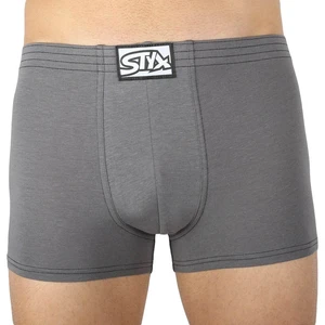 Men's boxers Styx classic rubber dark gray