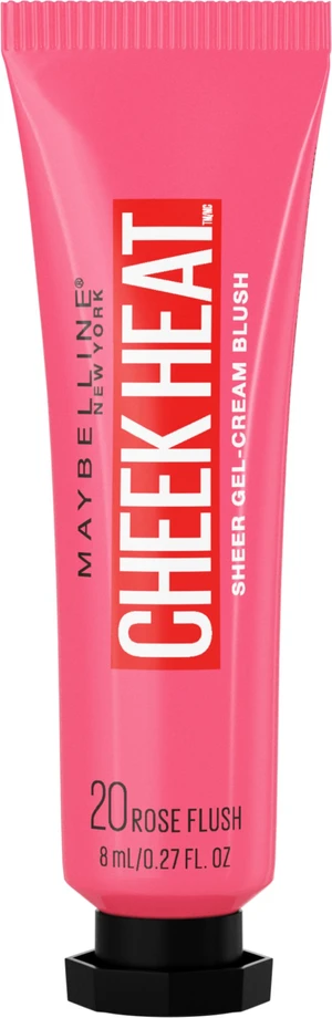 MAYBELLINE NEW YORK Cheek Heat 20 Rose Flash gelově-krémová tvářenka 8 ml