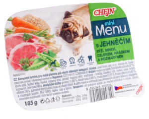 Chejn Mini Menu 185g - Jahňacie, ryža, mrkva, hrášok a rozmarín