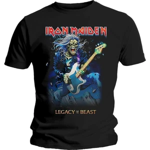 Iron Maiden Camiseta de manga corta Eddie on Bass Unisex Black S