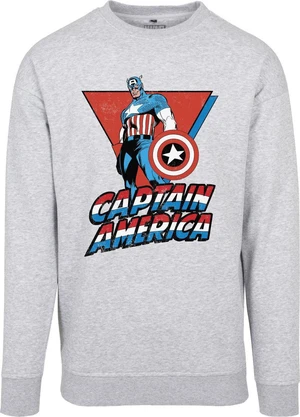 Captain America Tricou Crewneck Gri M