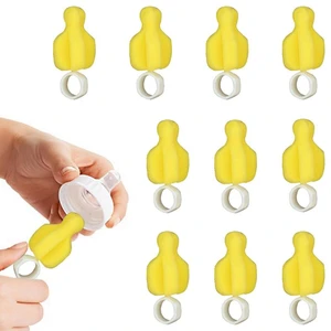 Sponge Nipple Brush 10Pcs Baby Milk Bottle Washing Tools Nipple Cleaner Glass Bottle Kitchen Washing Straw Cleaning Brush