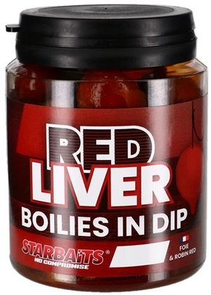 Starbaits boilies in dip concept red liver 150 g - 24 mm