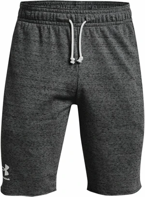 Under Armour Men's UA Rival Terry Shorts Pitch Gray Full Heather/Onyx White S Fitness spodnie