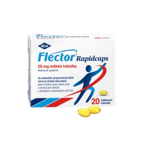 FLECTOR Rapidcaps 25 mg 20 měkkých tobolek