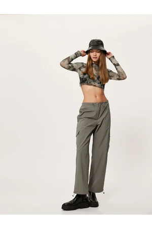 Koton Parachute Trousers with Cargo Pocket Low Waist Comfortable Fit