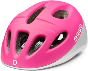 Briko Fury Matt Pink Silver 50-54 Detská prilba na bicykel