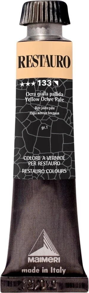 Maimeri Varnish Restauro Peinture de restauration Yellow Ochre Pale 133 20 ml 1 pc