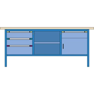 Thur-Metall 64836333 Pracovný stôl (š x v x h) 2000 x 845 x 700 mm