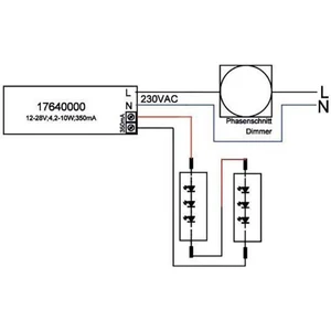 Brumberg 17640010 LED menič 10 W  350 mA 28 V stmievateľný