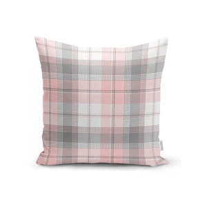 Sivo-ružová dekoratívna obliečka na vankúš Minimalist Cushion Covers Flannel, 45 x 45 cm