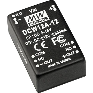 DC/DC-menič Mean Well DCW12C-12  500 mA