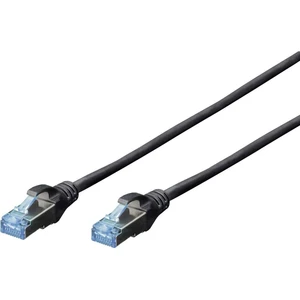 Digitus DK-1532-010/BL RJ45 sieťové káble, prepojovacie káble CAT 5e SF/UTP 1.00 m čierna krútené páry 1 ks