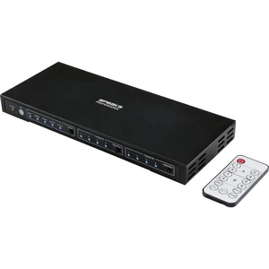 SpeaKa Professional  4x2 porty Prepínač HDMI s audio portami 3840 x 2160 Megapixel čierna