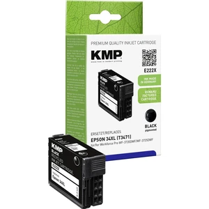 KMP Ink cartridge náhradný Brother T347134XL kompatibilná Single čierna E222X 1637,4001