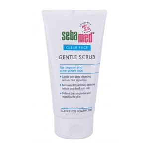 SebaMed Clear Face Gentle Scrub 150 ml peeling pre ženy na veľmi suchú pleť; na problematickú pleť s akné