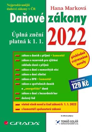 E-kniha: Daňové zákony 2022 od Marková Hana