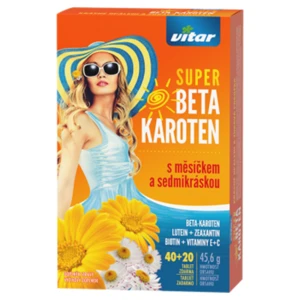 VITAR Super Beta-karotén s nechtíkom a sedmokráskou 40+20 tabliet