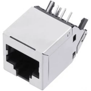 Zásuvka, vestavná encitech 3257-0003-02, RJ45 RJJS-88-142-E7A-026, kov, 1 ks